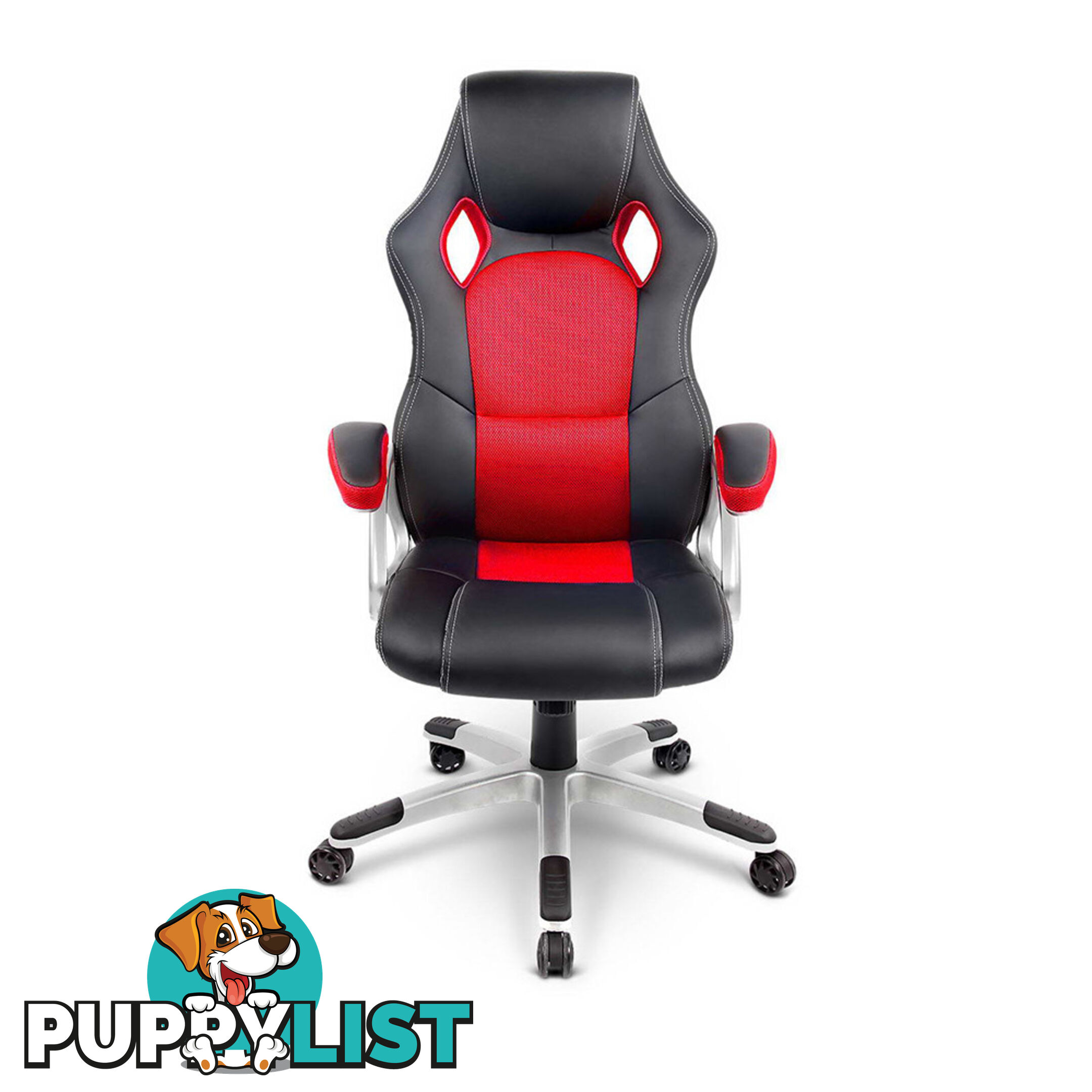 PU Leather & Wood Deluxe Office Chair