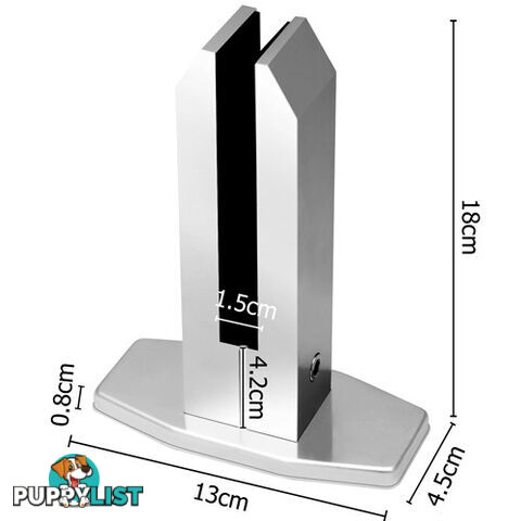 Frameless Glass Spigots Fencing Mount Octagon