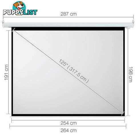 Electric Projector Screen - 317 cm