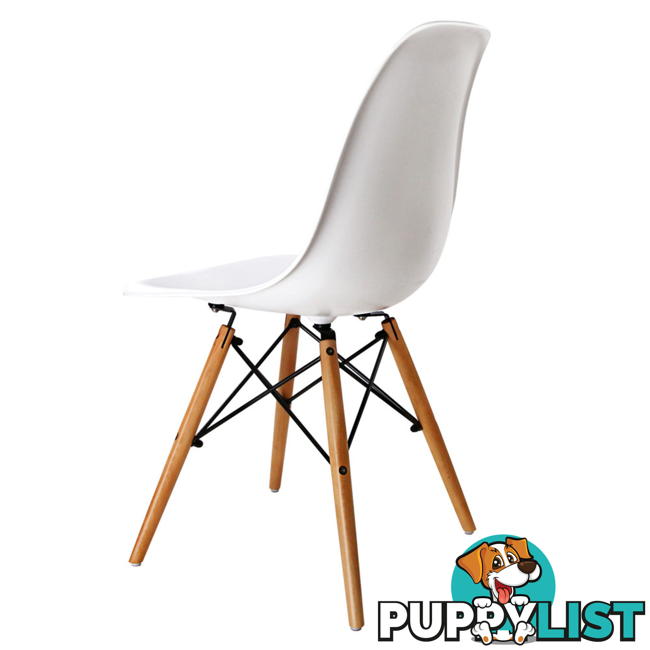 Set of 2 Eames Replica Contour Dining Chair