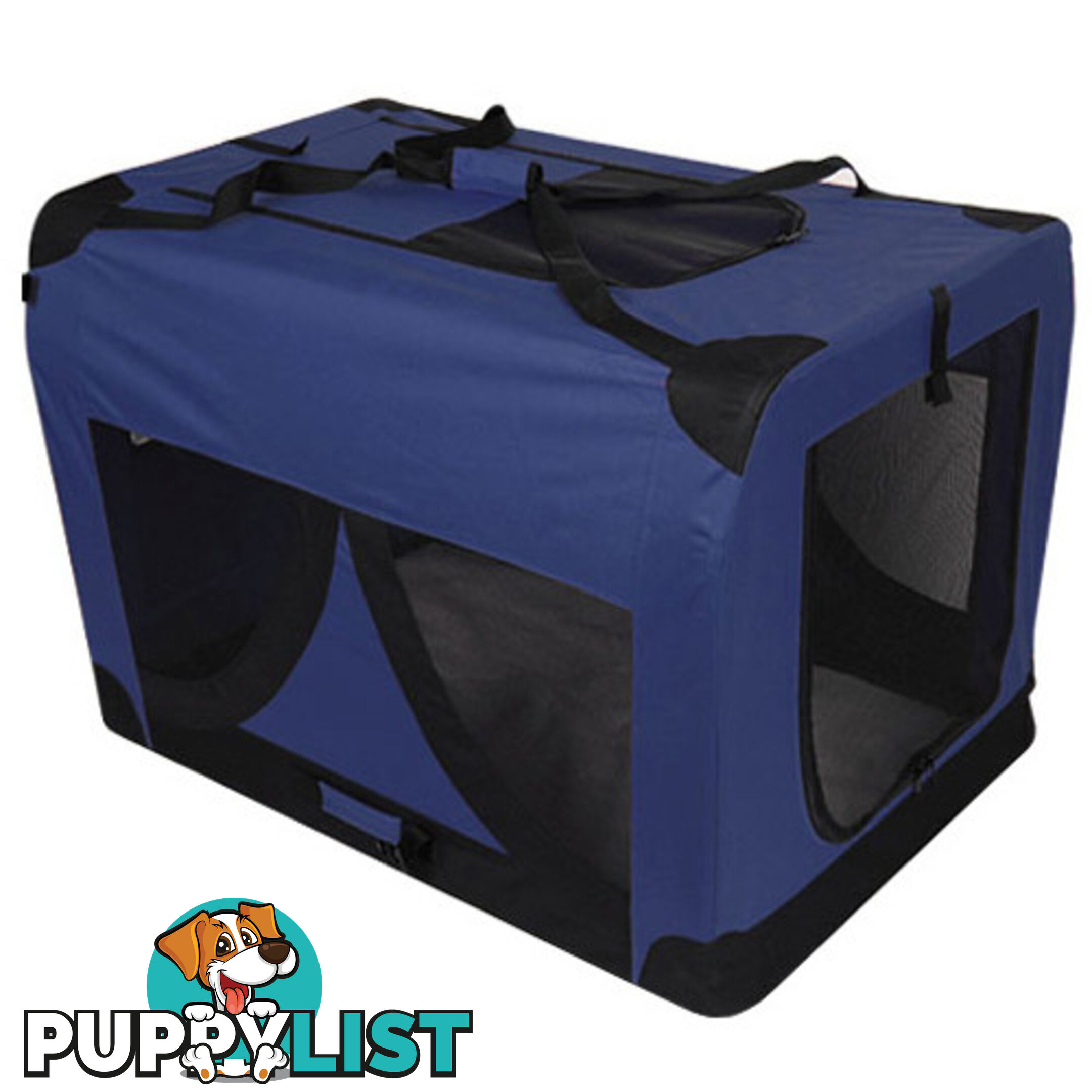 Extra Large Portable Soft Pet Dog Crate Cage Kennel Blue