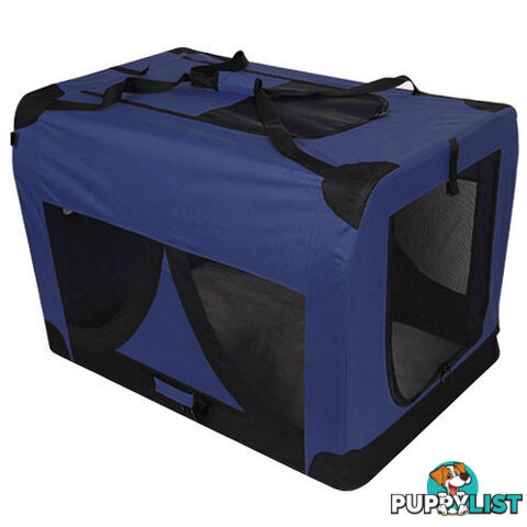 Extra Large Portable Soft Pet Dog Crate Cage Kennel Blue