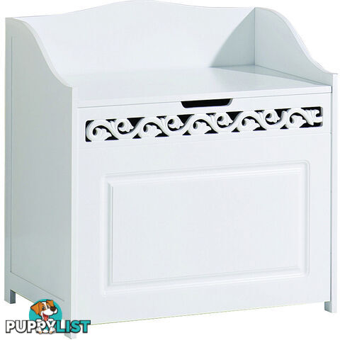 Lure Floor Hamper in WHITE