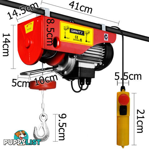 400/800kg 1300W Electric Hoist Winch