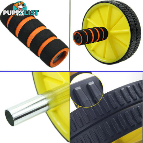 ABS Abdominal Exercise Wheel Gym Fitness Machine Body Strength Traning Roller