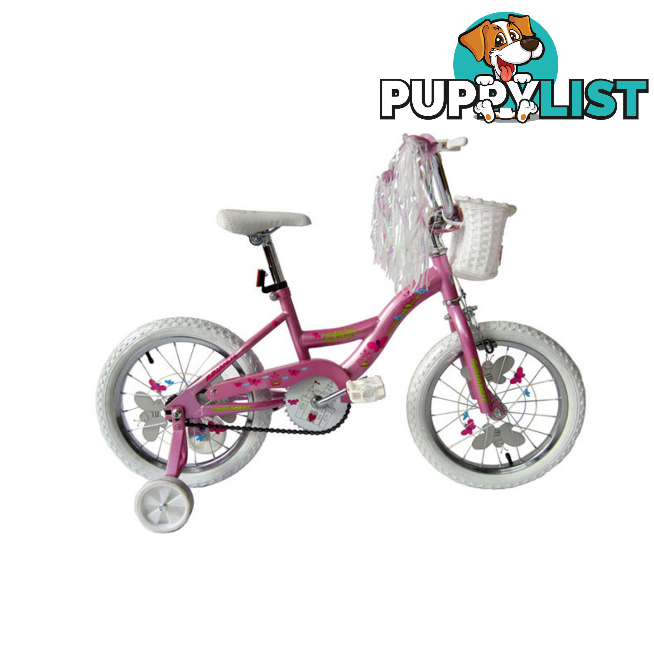 Avalanche Zoid 16 Kids Girls Bike - Pink with Stabilising Wheels