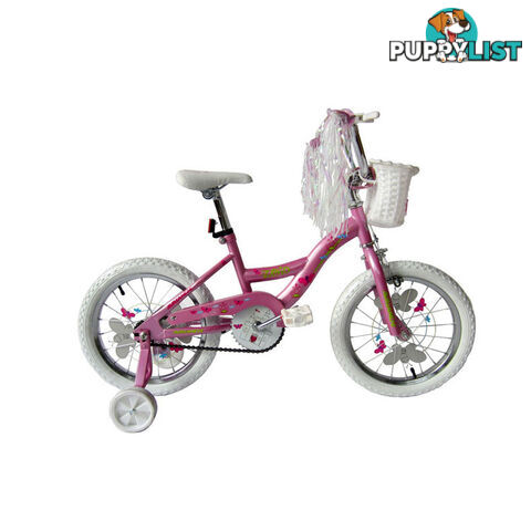 Avalanche Zoid 16 Kids Girls Bike - Pink with Stabilising Wheels