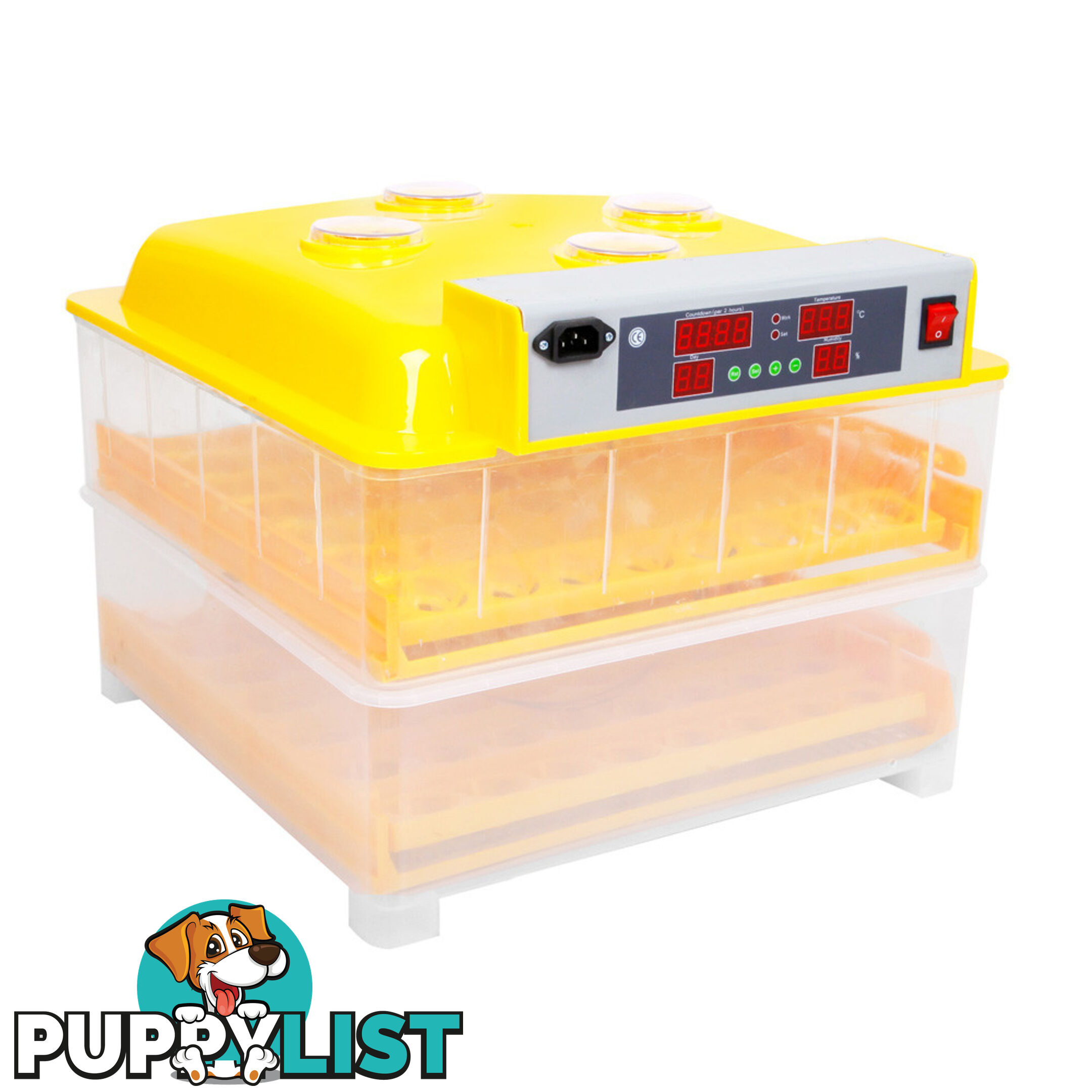 Automatic 96 Egg Incubator Yellow