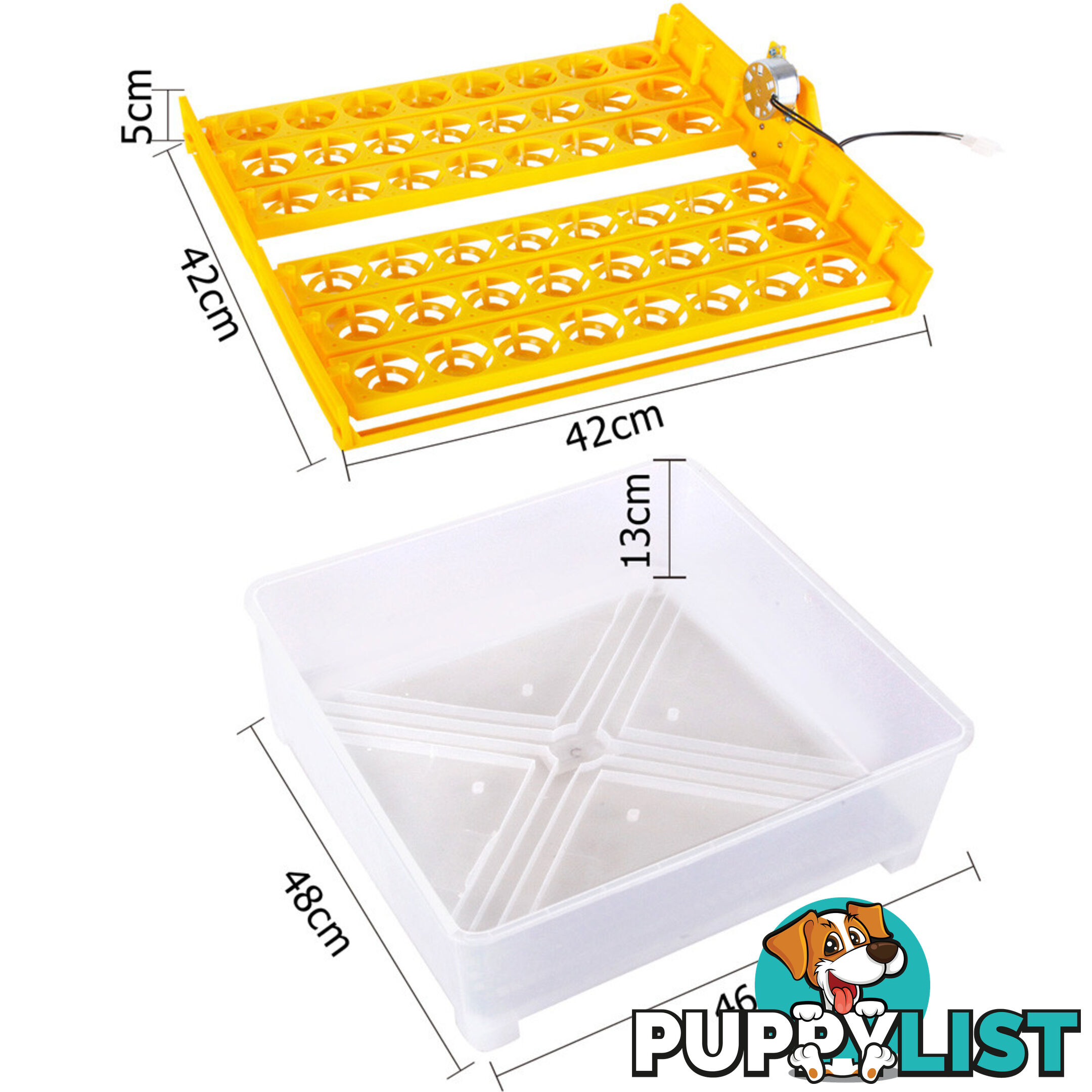 Automatic 96 Egg Incubator Yellow