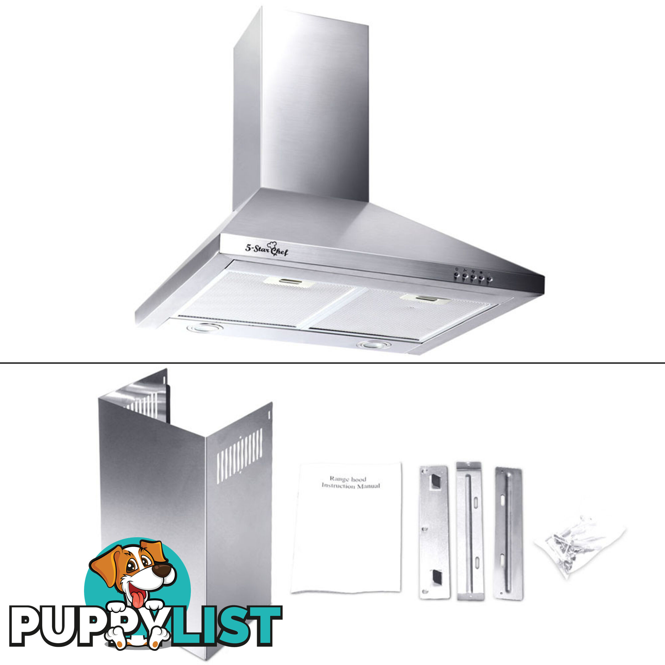 600mm Wide Stainless Steel Rangehood