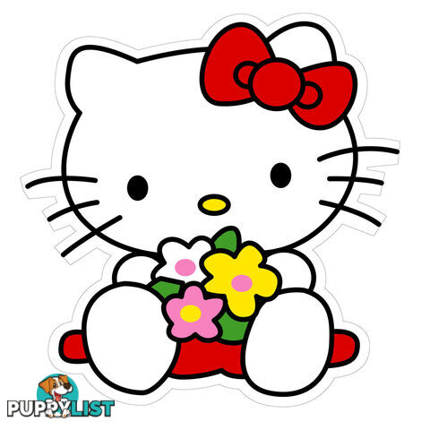 10 X Cute Little Hello Kitty Wall Stickers - Totally Movable