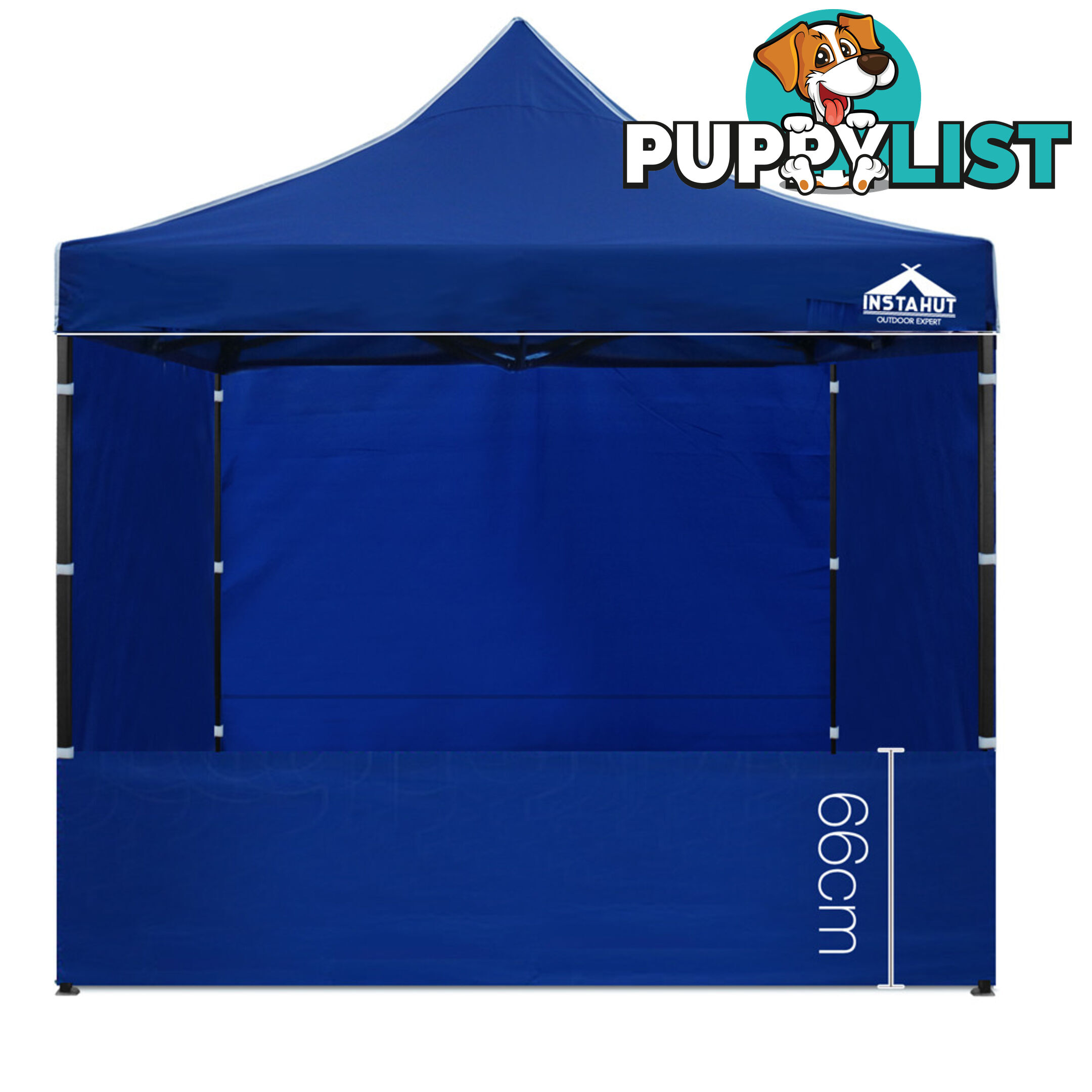 3x3 Pop Up Gazebo Hut with Sandbags Blue