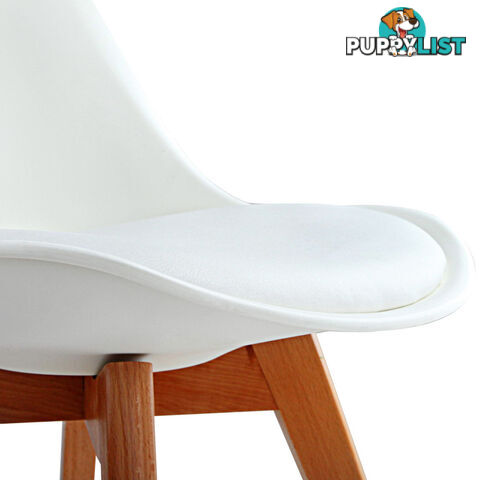 Set of 4 Dining Chair White