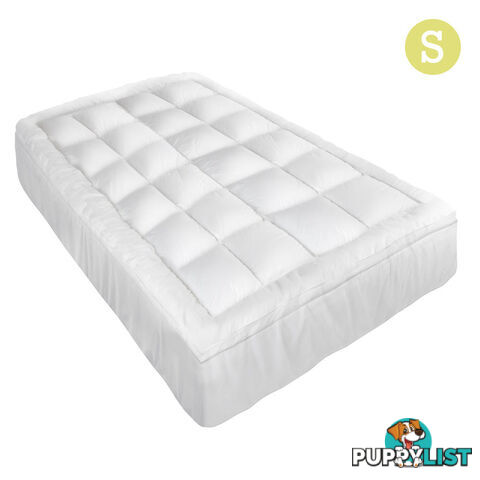 Pillowtop Mattress Topper Memory Resistant Protector Pad Cover Single