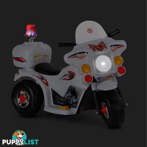 Kids Ride on Motorbike White