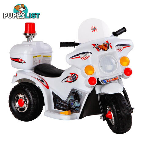 Kids Ride on Motorbike White