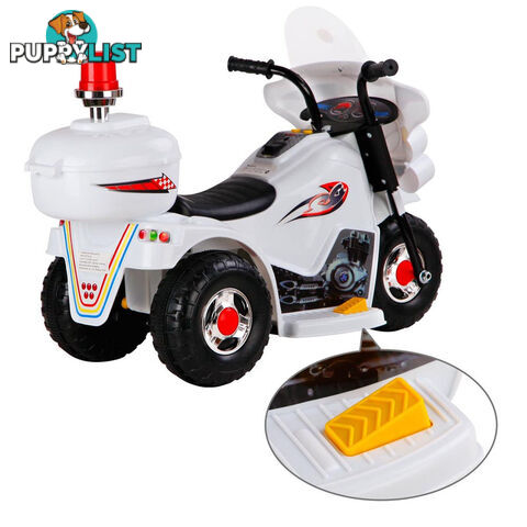 Kids Ride on Motorbike White