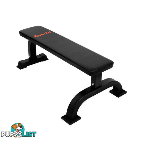 Fitness Flat Weight Bench Black