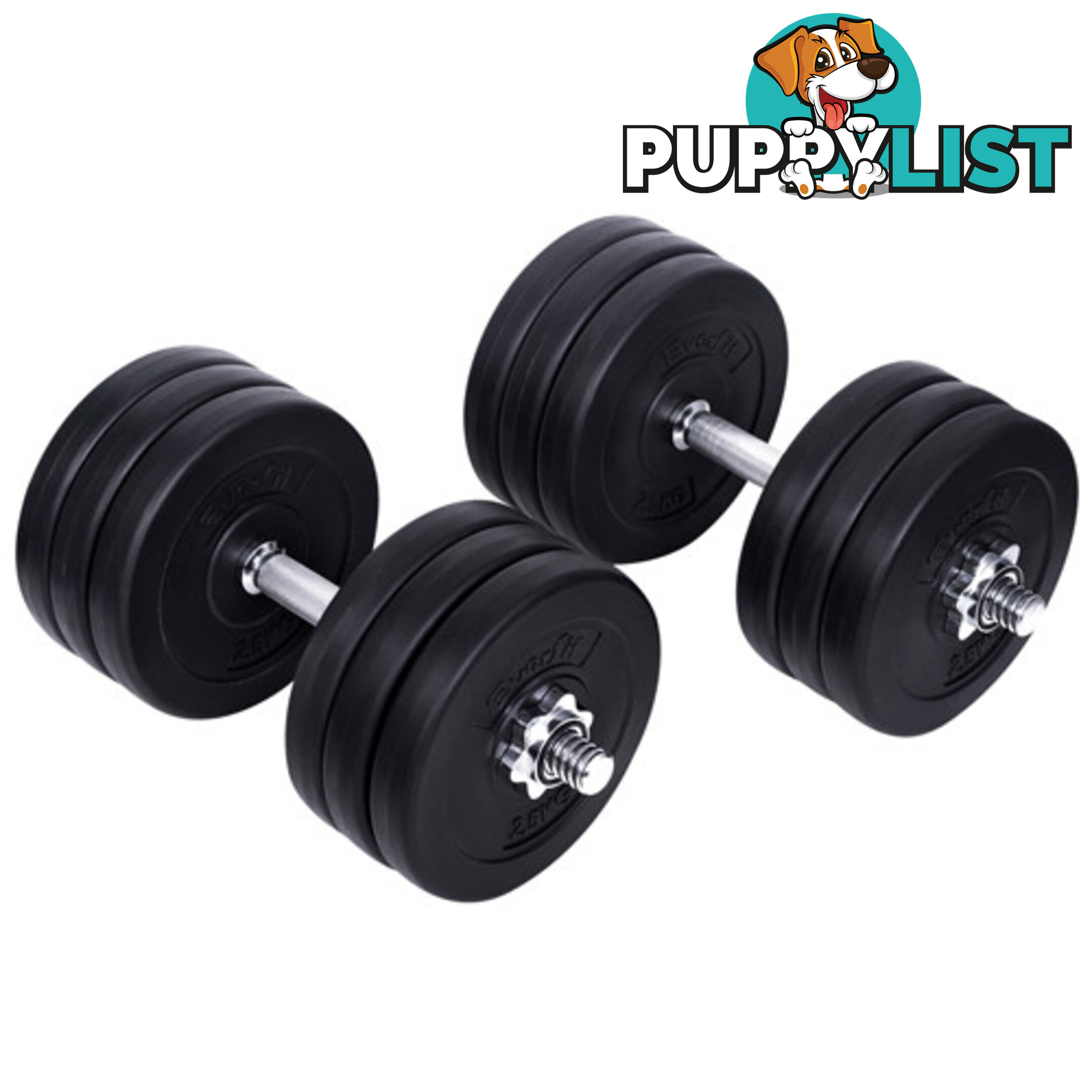 35kg Fitness Gym Exercise Dumbbell Set