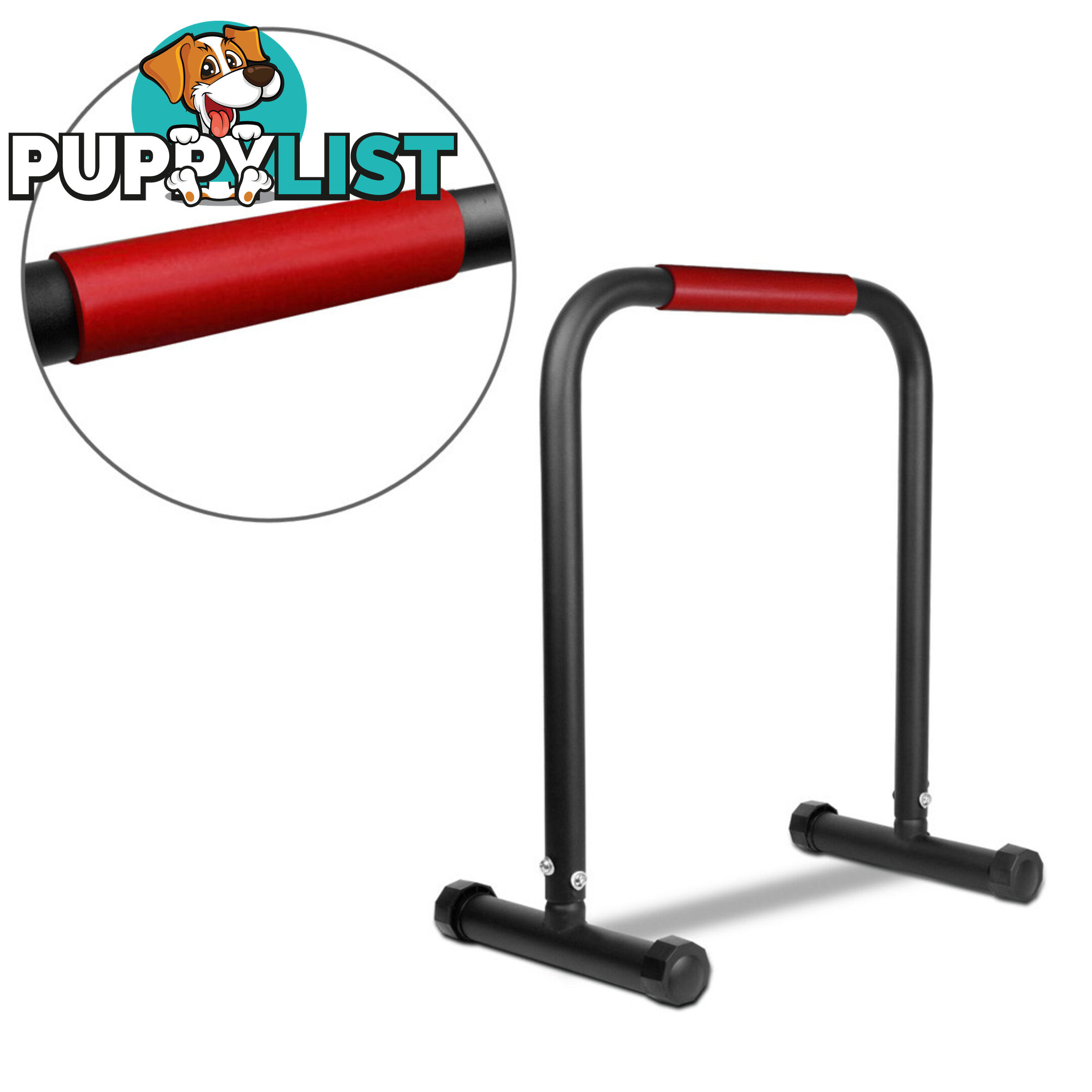 Fitness Chin Up Dip Parallel Bars Black