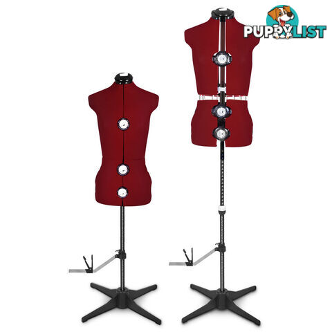 Adjustable Dressmaking Mannequin SZ8-14 - Wine