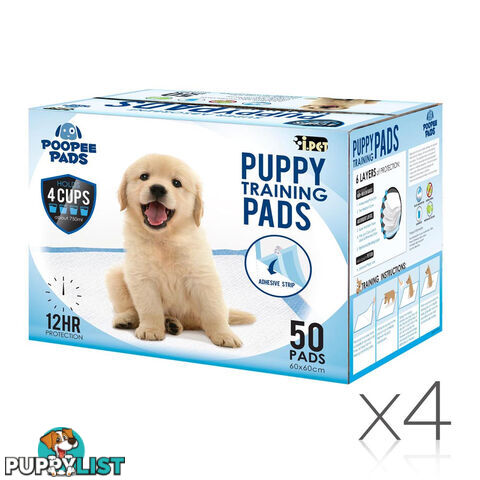 200 Puppy Pet Dog Toilet Training Pads Blue