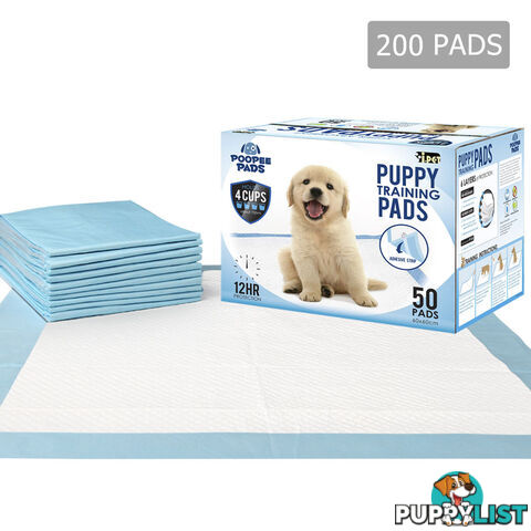 200 Puppy Pet Dog Toilet Training Pads Blue