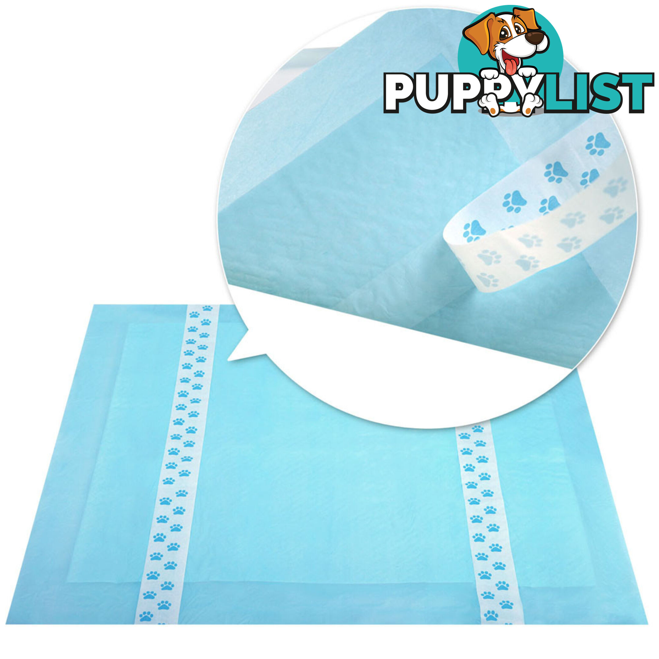 200 Puppy Pet Dog Toilet Training Pads Blue