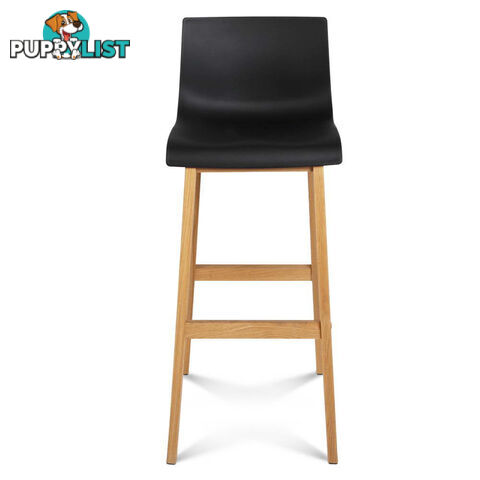 Set of 2 High Seat Back Barstools White