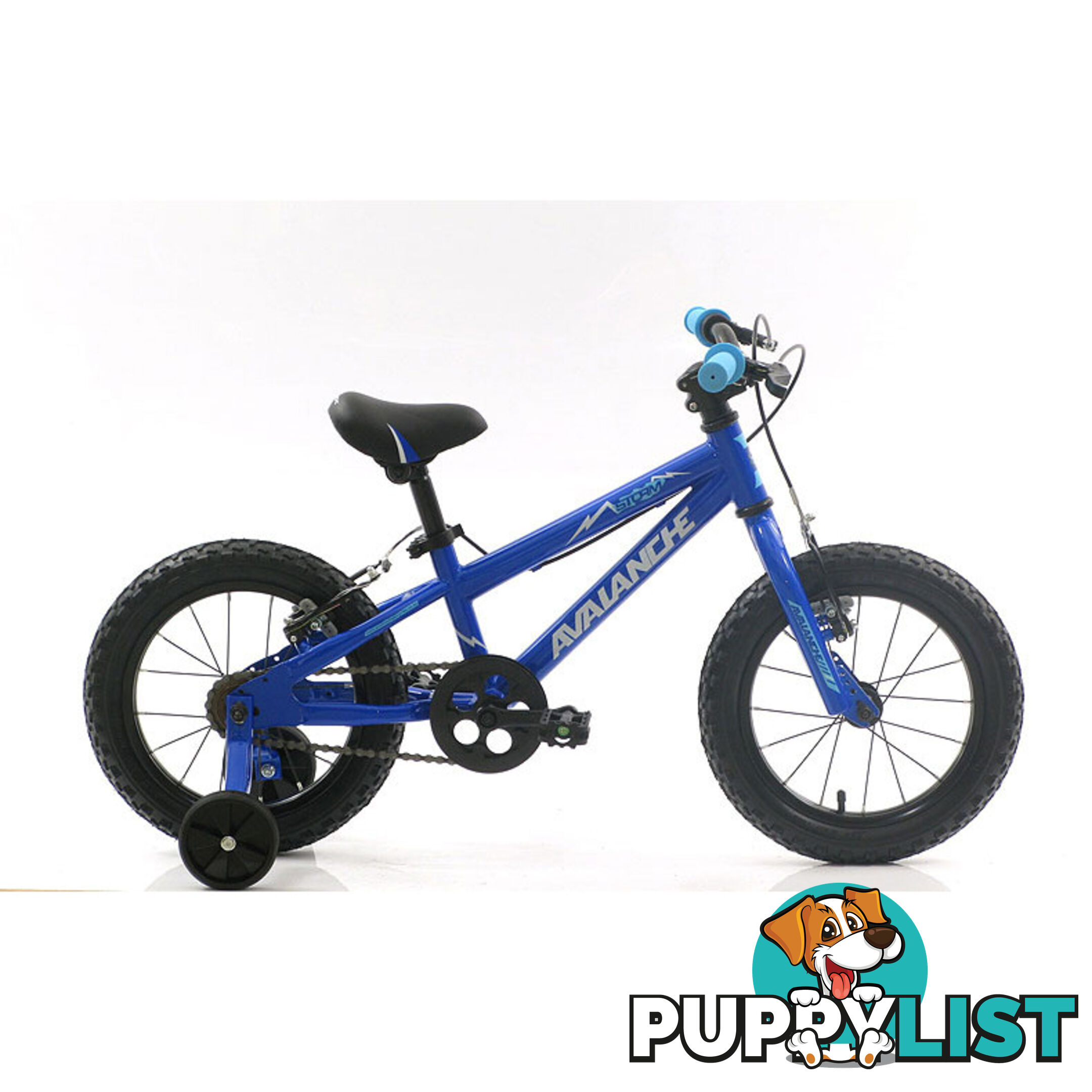 Avalanche Storm Bike 14 Boys Bicycle Blue