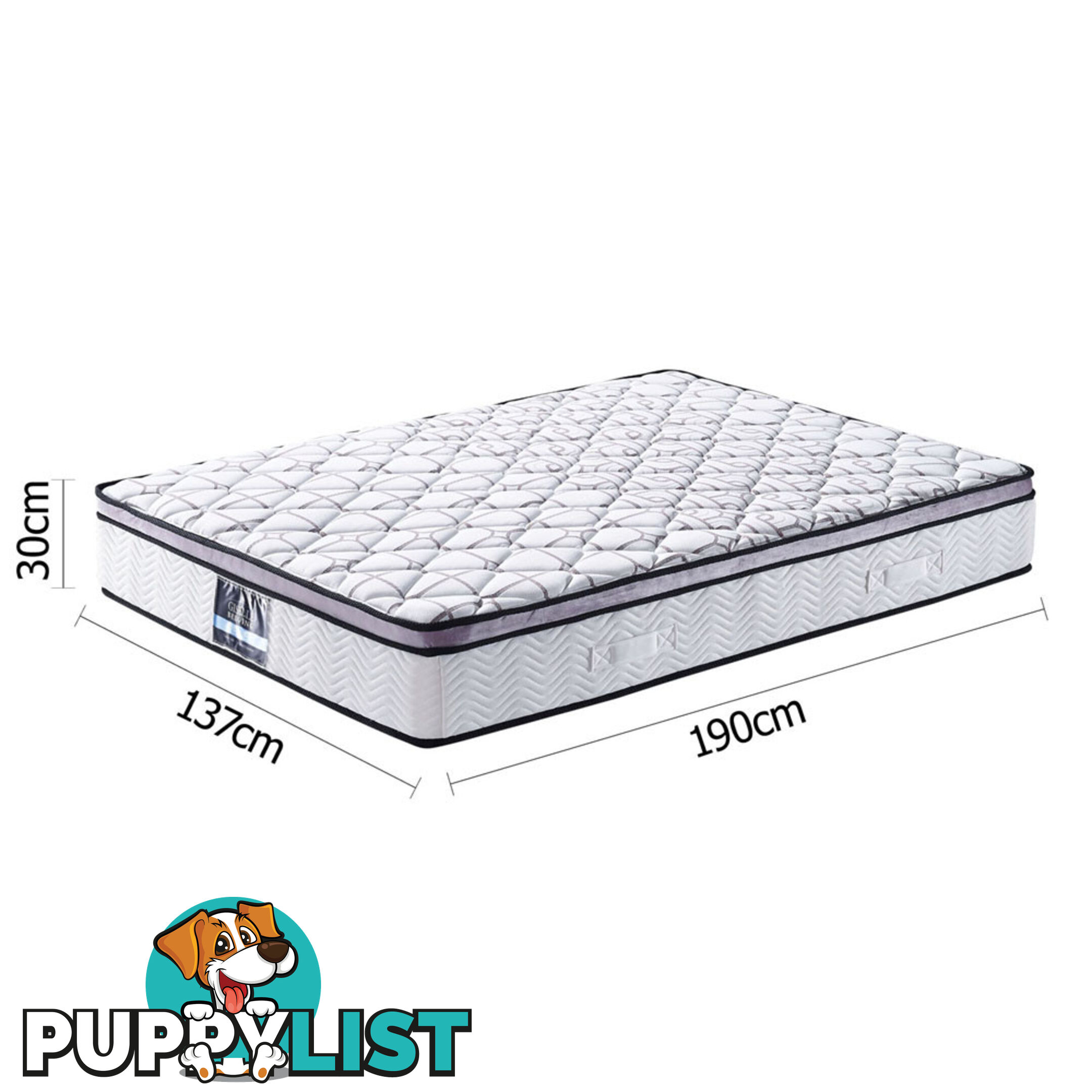 Cool Gel Memory Foam Euro Top Pocket Spring Mattress Double