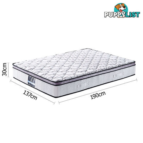 Cool Gel Memory Foam Euro Top Pocket Spring Mattress Double