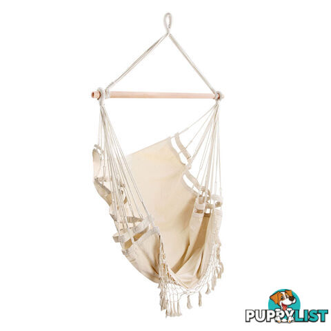 Creamy White Hanging Hammock Chair