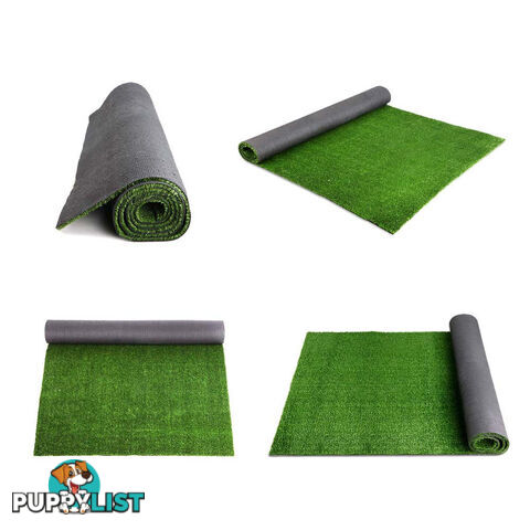 Artificial Grass 10 SQM Polypropylene Lawn Flooring 15mm Green