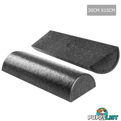 Yoga Gym Pilates EPP Stick Foam Roller Black 45 x 15cm