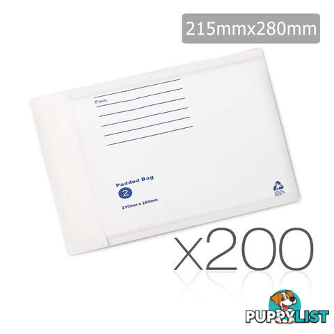 Bubble Padded Mail Envelopes 200pcs 215mm x 280mm