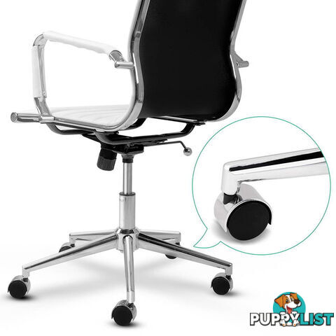 Eames Replica PU Leather High Back Executive Computer Office Chair White