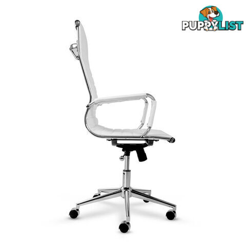 Eames Replica PU Leather High Back Executive Computer Office Chair White