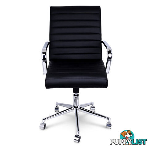 Executive PU Leather Office Computer Chair Black