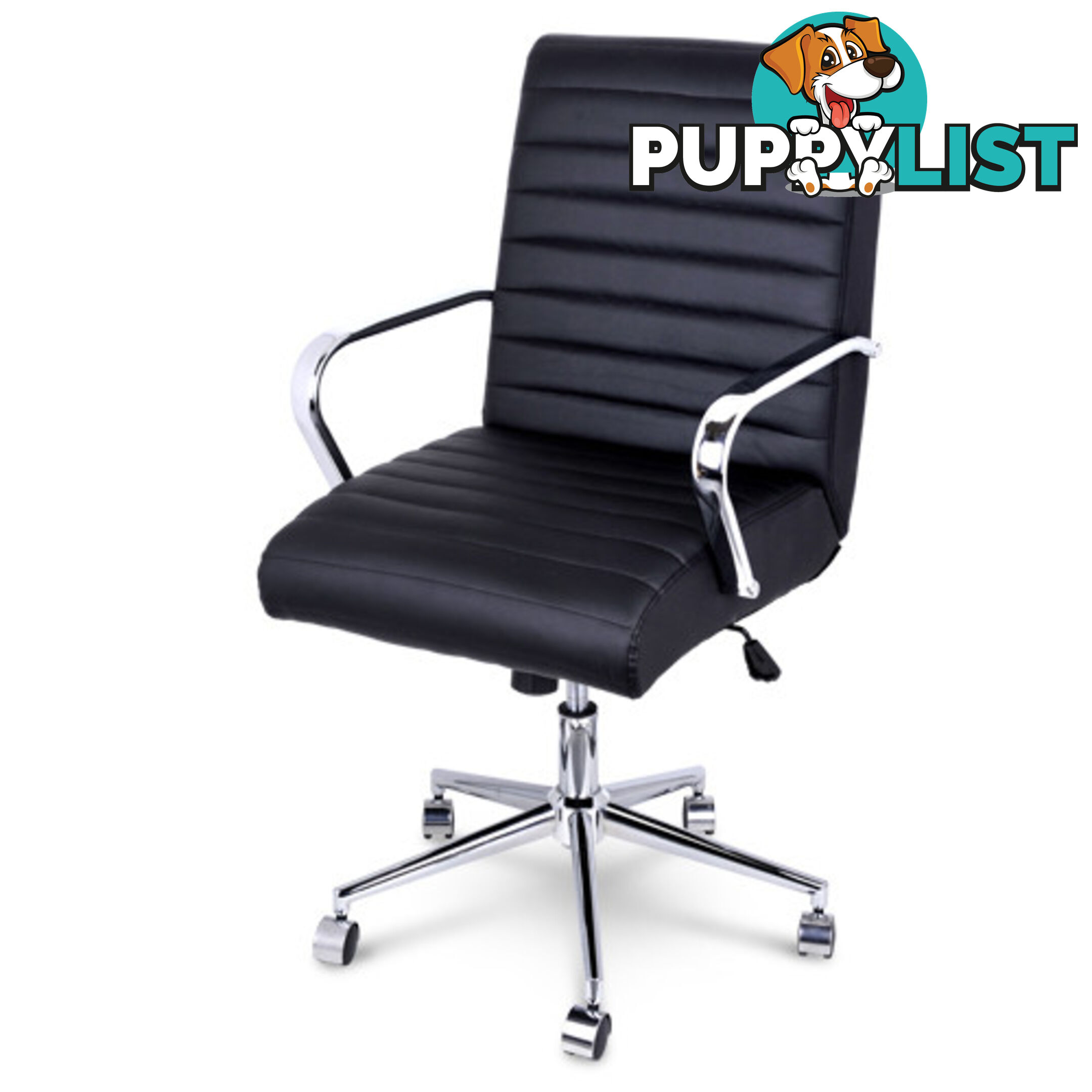 Executive PU Leather Office Computer Chair Black