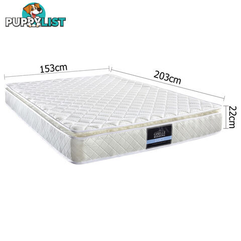 Pillow Top Pocket Spring Mattress 22cm Queen