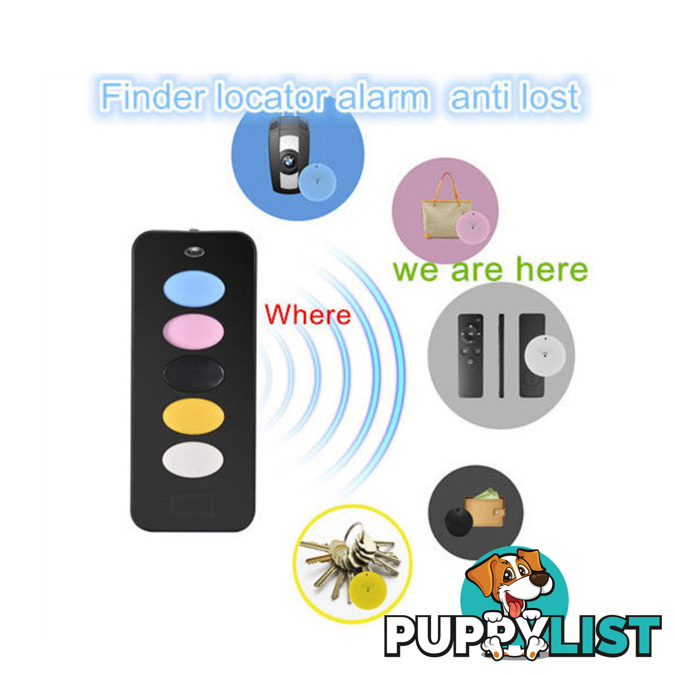 5 Wireless Key Finder Sets