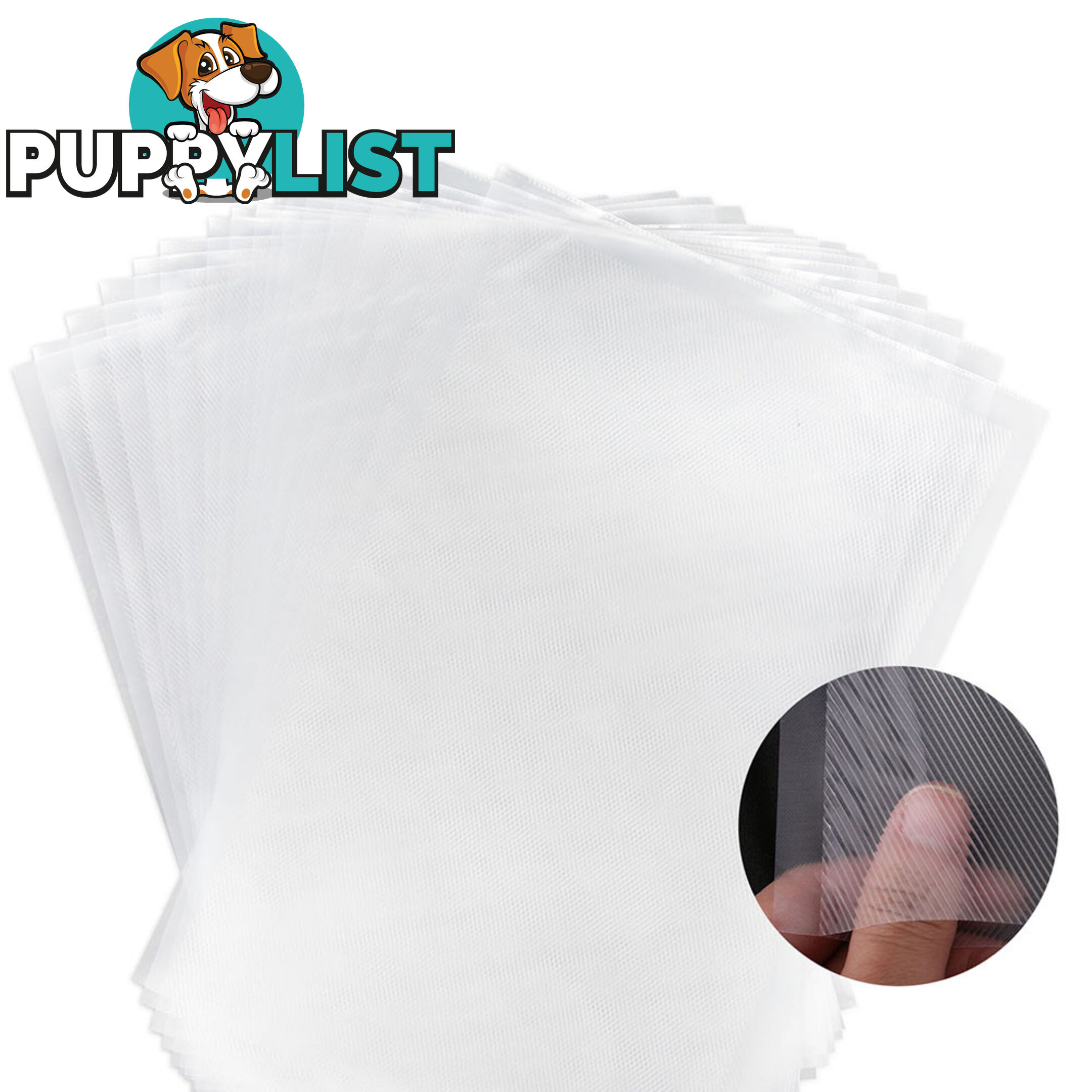 300 Food Sealer Bags: 20 x 30cm