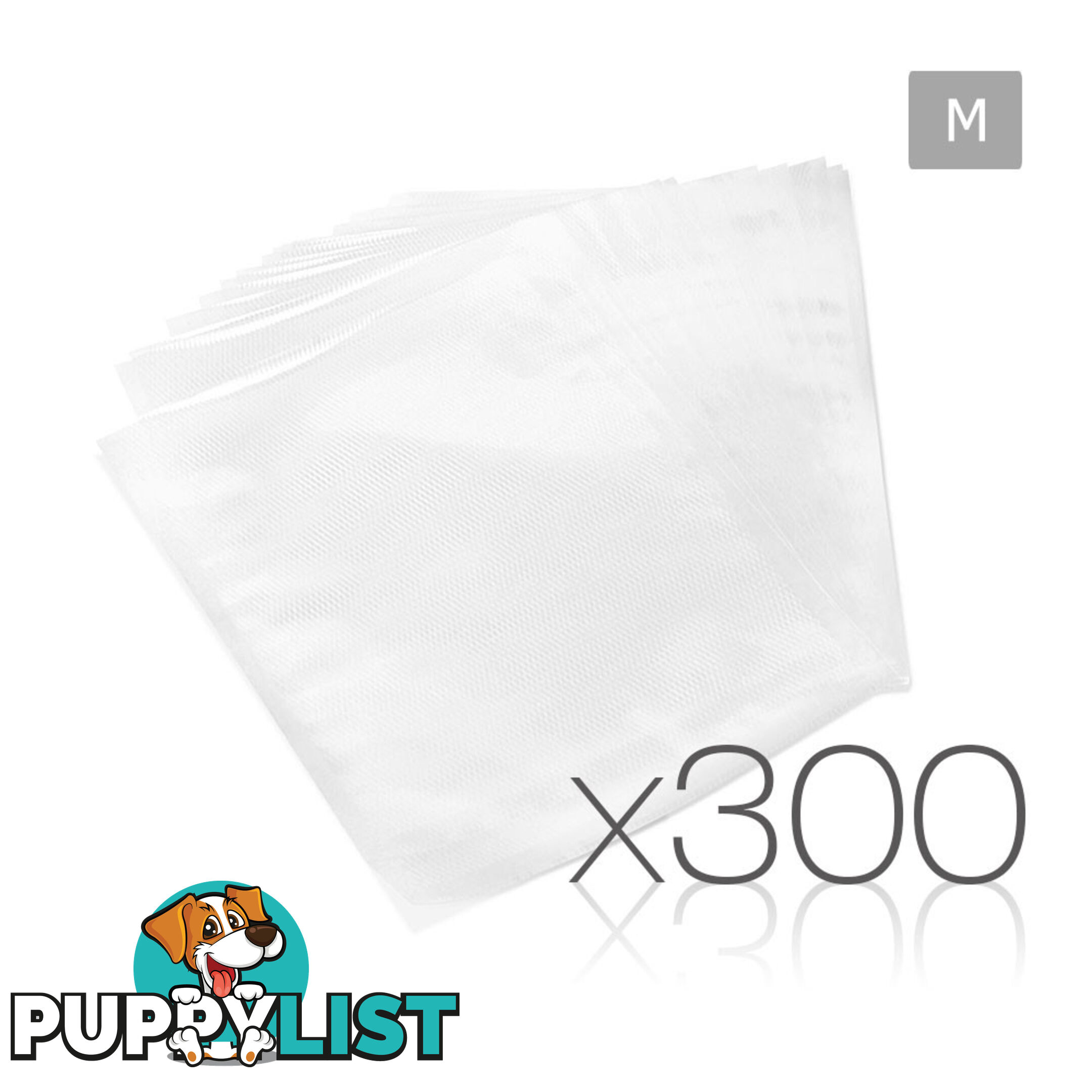 300 Food Sealer Bags: 20 x 30cm