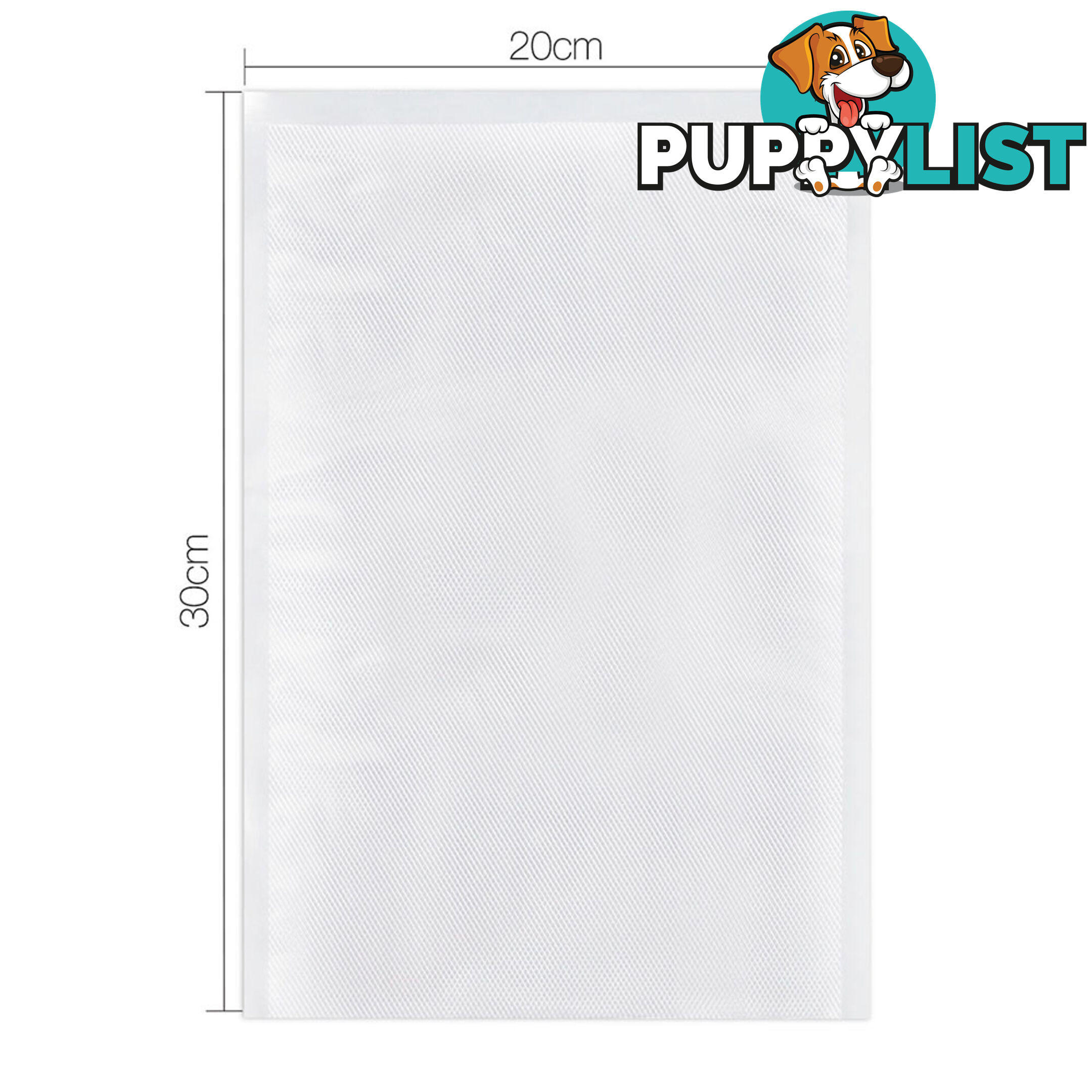 300 Food Sealer Bags: 20 x 30cm