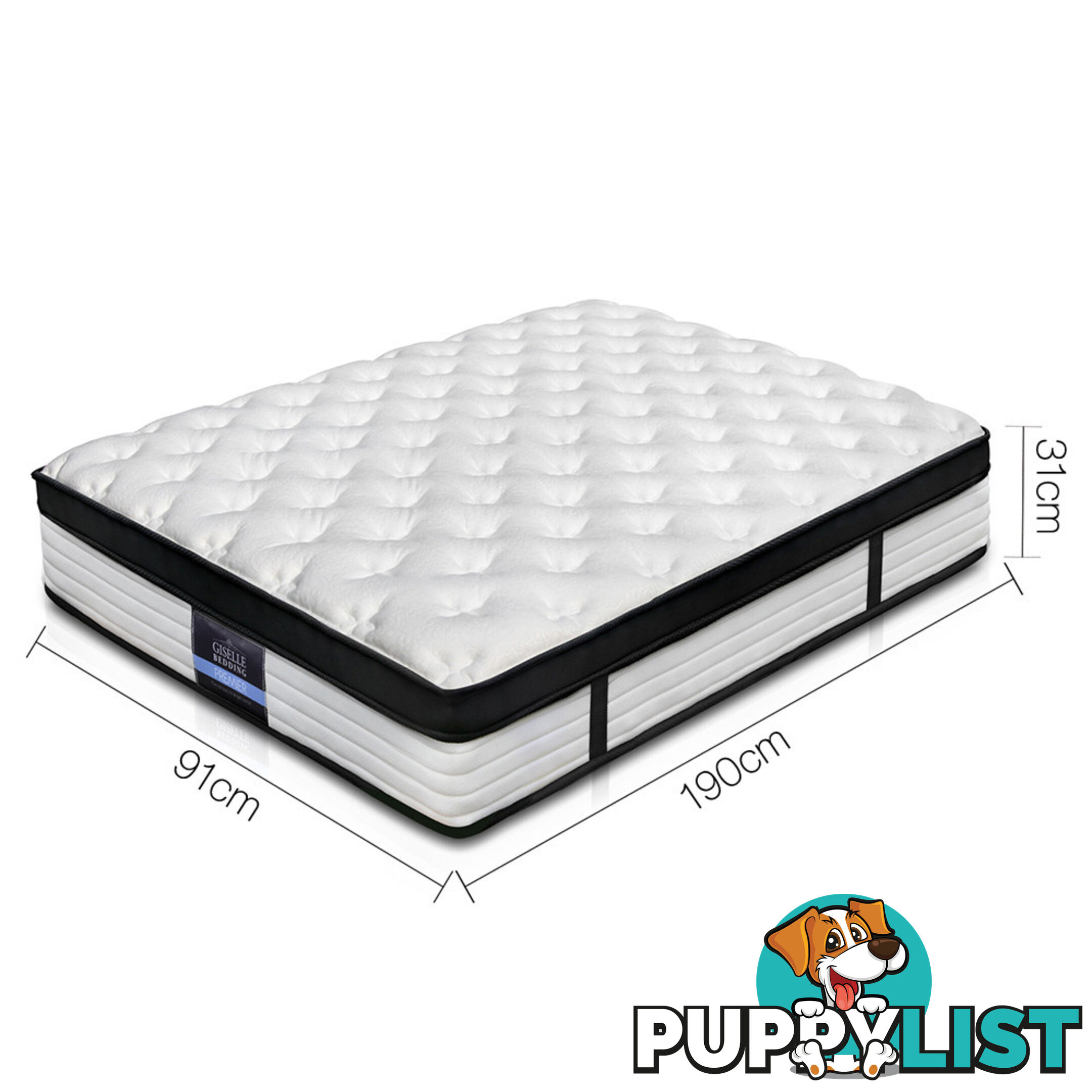 Giselle Bedding Euro Top Mattress - Single