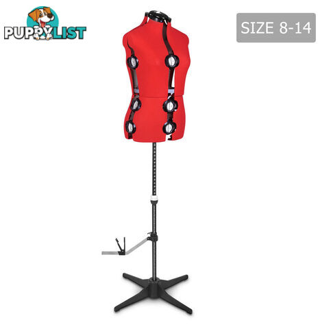 Adjustable Dressmaking Mannequin SZ8-14 - Red