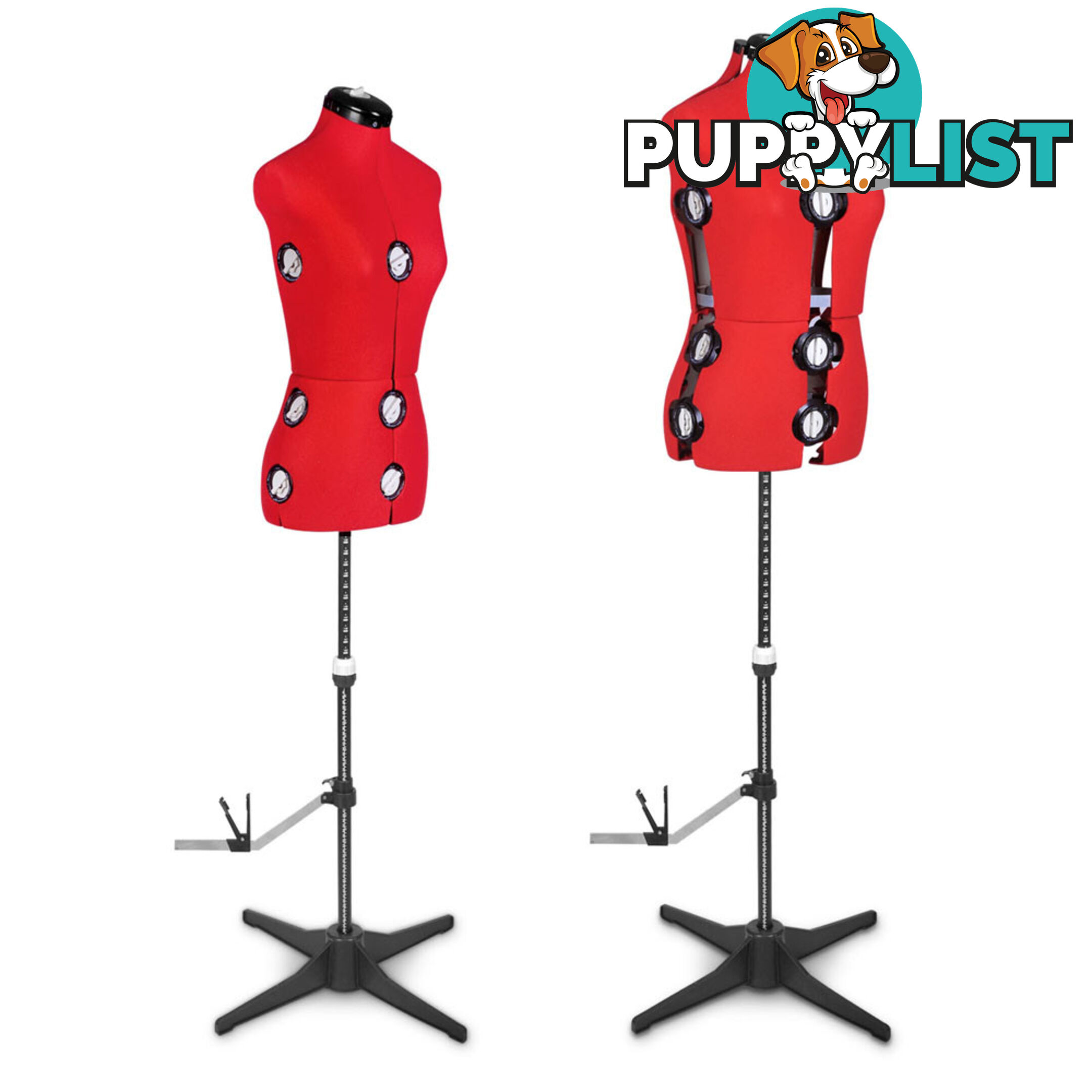 Adjustable Dressmaking Mannequin SZ8-14 - Red