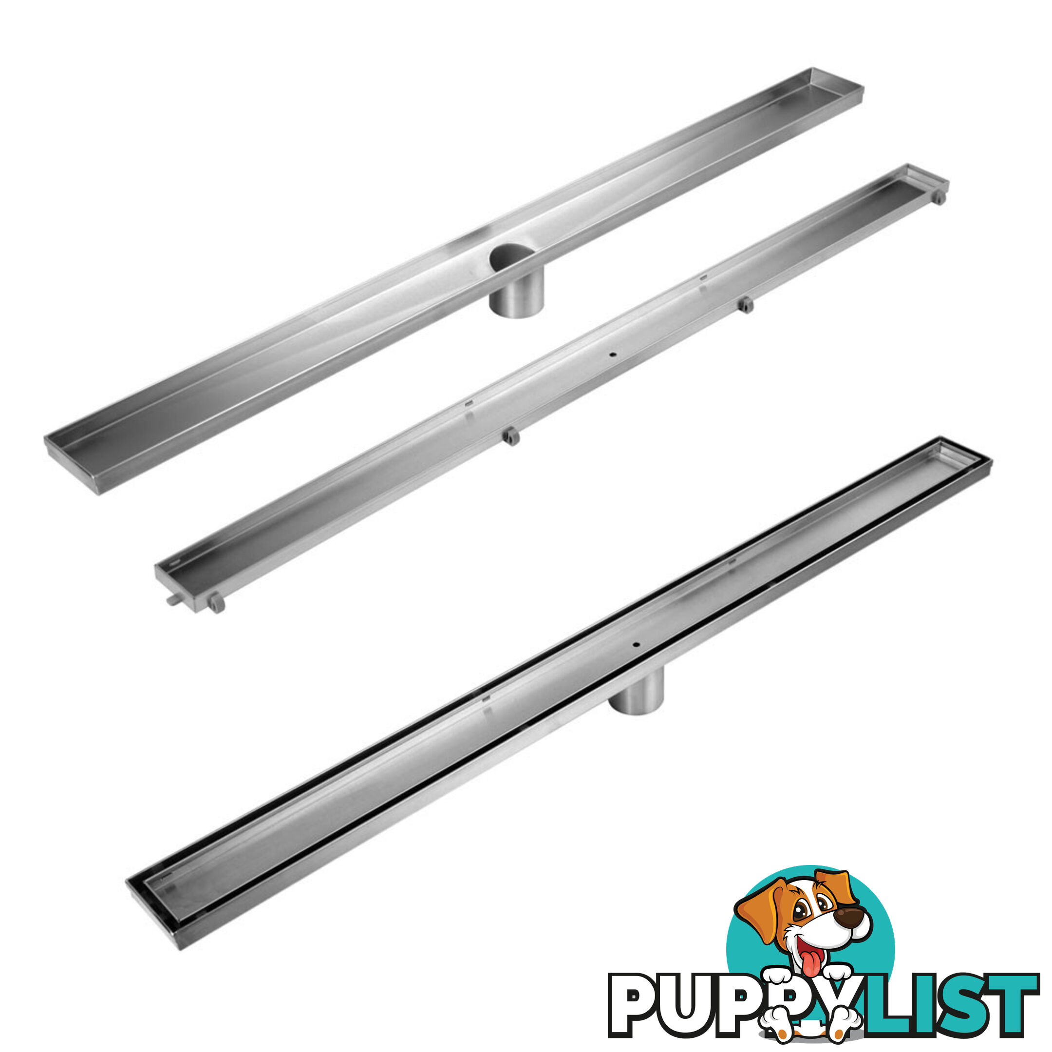 Tile Insert Stainless Steel Shower Grate Drain Floor Bathroom 600mm