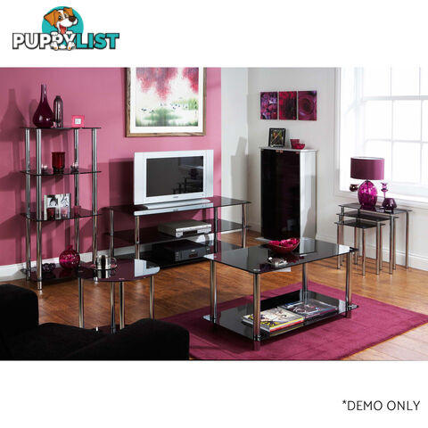 Amore Corner TV Unit 3 Shelf Black